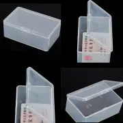 Square Plastic Clear Transparent With Lid Storage Box Collection Containers S ZM
