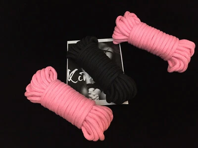 Bondage Rope Wrist Ankle Restraints Shibari Bondage Kit Sexy Fetish +Free Guide