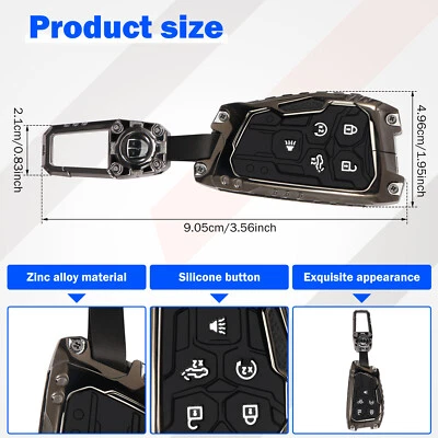 Key Fob Cover Zinc Alloy Key Fob Case Heavy Duty Key Fob Cover Protector gugxL