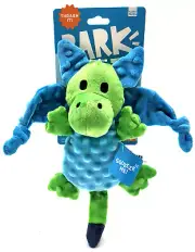 BarkBox Humbert The Dragon Squeaky Crinkly Soft Plush Dog Toy 13"