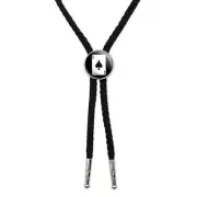 Playing Cards Ace of Spades Western Southwest Cowboy Necktie Bow Bolo Tie