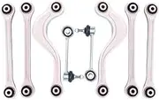 Rear Suspension Control Arm Stabilizer Link Kits Compatible For Porsche Panamera 970 3.0 3.6 4.8 GTS 2009-2016 97033104300 97033104700(8 Pcs Kits)