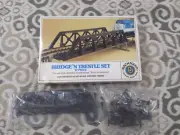 HO Scale Bachmann 46-1225 Bridge 'N Trestle Set 17 Piece