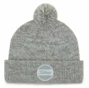 Titleist Golf 2022 Boardwalk Pom Pom Winter Beanie/Toboggan COLOR: Heather White