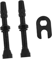 UPKOCH 1 Set Aluminium Alloy Tubeless Tire Stems Durable Bike Stem Caps with Practical and Easy to Install for Mountain and Road Bicycles Includes Tools for Convenience