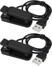 YINETTECH 2pcs 2 Pin 3.0mm Pitch USB Interface Smart Watch Clip On Charging Cable 50cm Long Suitable for Use at Home Office Or On The Road