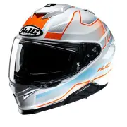 i71 Iorix White Orange Full Face Helmet