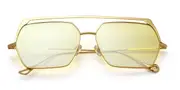 Eyepetizer Greg C.4-14F Men's Sunglasses Gold Size 45