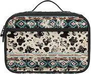 FOR U DESIGNS Lunch Bag Kids Lunch Box Reusable Insulated Leakproof Lunch Cooler Tote Bag Cute Cow Navajo Aztec Print Food Bag