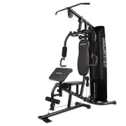 Powertrain Multi Station Home Gym with 68kg Weights Preacher Curl Pad