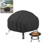 Reliable 210D Polyester FirePit Cover Heavy Duty Protection for Outdoor Use
