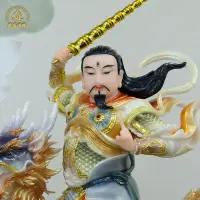 在飛比找蝦皮商城精選優惠-九天應元雷聲普化天神像漢白玉雷祖佛像擺件新款家用供奉純手工[