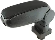 Rumplex Armrest Car Centre Armrest Centre Console Organiser Console Armrest Box Compatible with Citroën C4 C-Quatre 2009 Black Textile Storage Compartment Storage Compartment