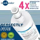 4 Pack Insinkerator F701R Replacement Hot Water Tap Filter Cartridge