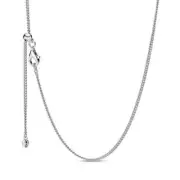 Authentic Pandora Curb Chain Adjustable Necklace 398283-60 Size 23.6 Inch