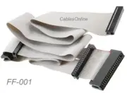 24" Universal 34-Pin Floppy Drive Ribbon Cable for 3.5" and/or 5.25" Drives