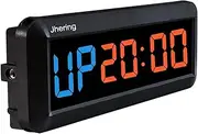 Led Programmable Interval Gym Timer Tabata EMOM MMA Stopwatch Count Up/Down Clock with IR Remote