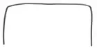 Genuine Technika Oven Door Seal 3 Sided 5 Pins