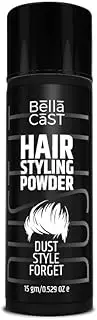BellaCast Hair Styling Powder for Men, Hair Volumizing Matte Finish Powder, 24 Hrs Strong Hold, All Natural & Zero Toxin Hair Styling Powder, Safe Hair Styling Powder, 15g