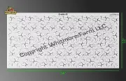 Cracks v5 Extra Large Format Mesh Airbrush Stencil 24x12 - Mylar Reusable