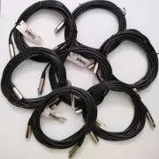 7 PACK 20ft Professional XLR Male /Female Microphone Mic PA audio cables NWT