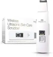 Wireless Ultrasonic Skin Care Scrubber by Project E Beauty | Skin Spatula | Gentle Exfoliation | Removes Blackheads | Deep Pore Cleansing | Dead Skin Remover | Smoother Complexion