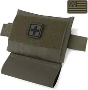 Molle IFAK Micro Trauma Pouch, Tactical First Aid Belt IFAK Bag Medical EMT Emergency Survival Med Pouch Small EDC Portable Pack with Tourniquet Hammock for Duty Belt Vest Hunting