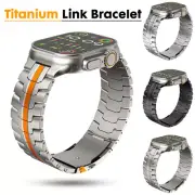 Titanium Bracelet Band Strap for Apple Watch 10 9 8 7 SE 44/45/46/49mm Ultra 2