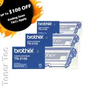 Brother Genuine TN2150-3PK 3 Pack BLACK Toner Cartridge->HL2140 MFC7340 DCP7040