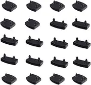 XIAONAN 20Pcs 53mm x 9mm Plastic Bed Slat Cover Replacement Holders End Caps+Centre Caps for Holding Securing Wooden Slats Bed Base,10pcs End Caps + 10pcs Centre Caps