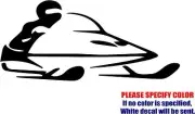 Snowmobile Snow Sled Decal Sticker JDM Funny Vinyl Car Window Bumper Truck 12"