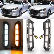 LED DRL Daytime Running Light Turn Signal/Fog Lamp For Hyundai Elantra 2019-2020