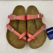 Birkenstock New w/ Box Mayari Icy Metallic Poppy Birko-Flor Narrow Select Size
