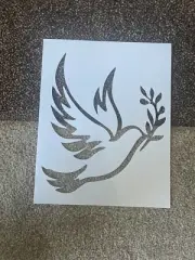 Dove stencil paint/trace/drawing Size 8x10 reusable All sizes face painting