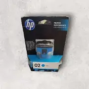 HP 02 Cyan Original Ink Cartridge Blue