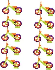 Totority 10pcs Miniature Model DIY Bike Toy Kit Simulated Bike Assembly Toy for Boys and Girls