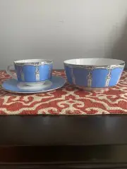 Luxury Coffee Cup Saucer Bowl Set Greek Goddess By Dankotuwa