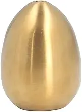 Egg Shaped Salt Shaker Stainless Steel Egg Shaker for Outdoor Barbecue Party - Salt & Mill Sets (Gold)