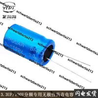 在飛比找露天拍賣優惠-HIFI發燒級分頻器高音電容3.3UF 100V無極性音箱電