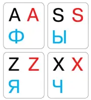 GERMAN-RUSSIAN-ENGLISH KEYBOARD STICKER NON TRANSPARENT WHITE NEW ONLINE-WELCOME