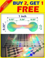 200 SECURITY STICKERS DESTRUCTIBLE TAMPER PROOF WARRANTY HOLOGRAM VINYL SEALS