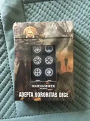 ADEPTA SORORITAS BLACK DICE 40K WARHAMMER 40,000 D6 OOP SISTERS OF BATTLE NEW