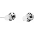 New Tapware Pin Lever Washing Machine Stops 2 x Taps Chrome Vivid VP061 CHR