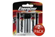 2 x ENERGIZER MAX BATTERY E95 D POWER ELECTRONIC TOY CLOCK HOME APPLIANCE 2 PACK