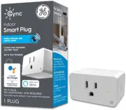 GE CYNC - Indoor Smart Plug BT and Wi-Fi Plug- Alexa/Google Asst