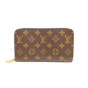Louis Vuitton Monogram Zippy Wallet M42616 Brown Lv Used
