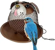 [Generic] Hummingbird Feeders for Outdoors - Metal Mesh Bird Feeder - Extra Large Capacity, Dog-Shaped, Metal Mesh, Heavy Duty, Multifunctional, Portable for Garden, Backyard, Patio, Deck
