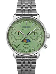 Zeppelin 8637M4 Green Dial Silver Stainless Steel Womens Watch