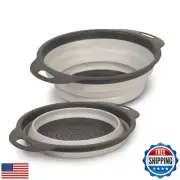 Glad Collapsible Colander Strainer - 2L | Small Pasta Drainer for Kitchen, Ve
