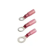 Narva Adhesive Lined Ring Terminal Red 4.3mm 5.0mm 6.3mm 3 Packs of 50